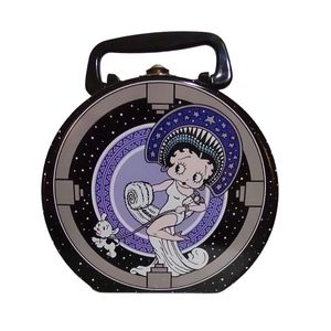 King Features Syndicate Inc 1998 Vandor Betty Boop Tin Carry Tote Lunchbox